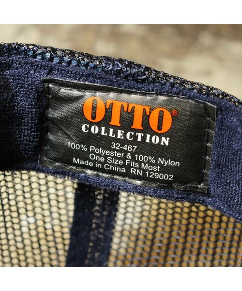 --（--）の「ataco garage originals オリジナルプリント ataco garage com メッシュキャップ 帽子 ブラック ネイビー 紺 フリーサイズ OTTO（キャップ・レディース・ブラック・フリーサイズ）」の4枚目の写真