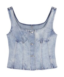 JNBY | Square-neck Corset Denim Top(その他トップス)