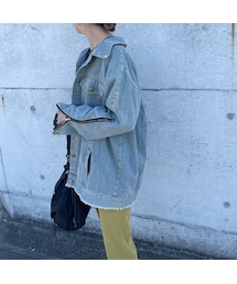 copine | ジップデザインデニムジャケット(デニムジャケット)