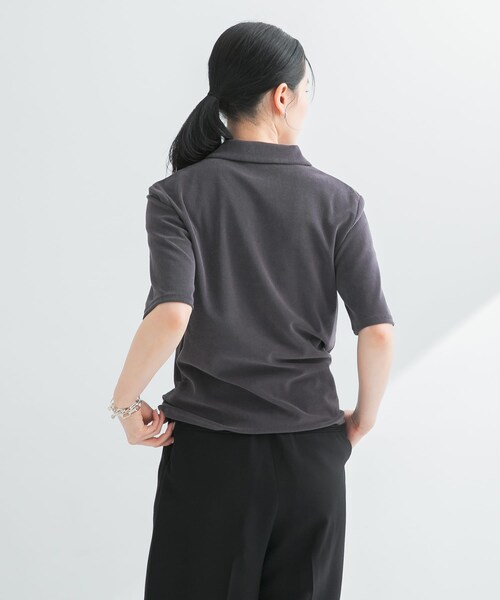 URBAN RESEARCH(アーバンリサーチ)の「パイルポロ衿カットソー(Tシャツ/カットソー・レディース・GRAY/YELLOW・FREE)」の8枚目の写真