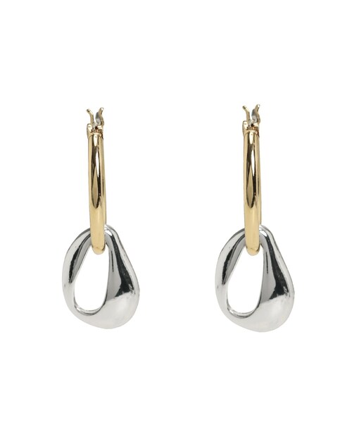 Ungrid（アングリッド）の「モチーフコンビフープピアス（ピアス（両耳用）・レディース・シルバー/ゴールド・F）」の2枚目の写真