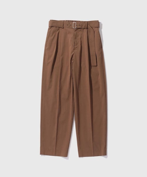 ADAM ET ROPE'(アダムエロペ)の「シアサッカー ベルテッド イージーパンツ(その他パンツ・メンズ・ブラック/ブラウン・L/M)」の4枚目の写真