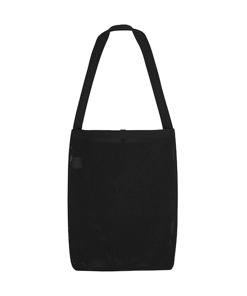 JNBY（ジェーエヌビーワイ）の「Structured Knit Mesh Tote Bag（ショルダーバッグ・レディース・ブラウン/ブルー/グリーン系/ブラック・ONE SIZE）」の2枚目の写真