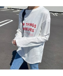 copine | フロント刺繍ロゴロンT(Tシャツ/カットソー)