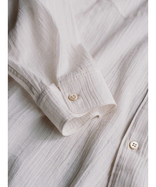 LIDNM（リドム）の「WASHED VOILE SHEER SHIRT（シャツ/ブラウス