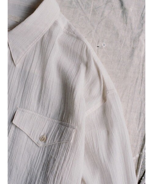【LIDNM】 WASHED VOILE SHEER SHIRT LIDNM リドム WASHED VOILE SHEER SHIRT - メルカリ