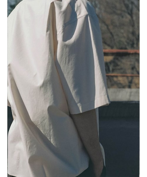 LIDNM（リドム）の「HICOUNT WASHER TWILL H/S（シャツ/ブラウス・メンズ・ベージュ/ブラウン・S/M/L）」の21枚目の写真