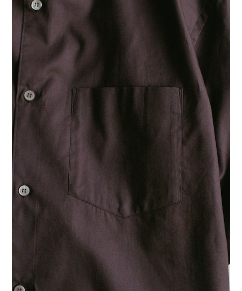 LIDNM（リドム）の「HICOUNT WASHER TWILL H/S（シャツ/ブラウス・メンズ・ベージュ/ブラウン・S/M/L）」の10枚目の写真