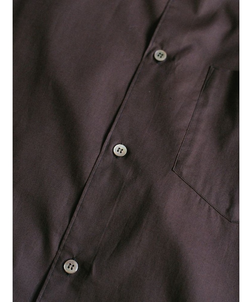 LIDNM（リドム）の「HICOUNT WASHER TWILL H/S（シャツ/ブラウス・メンズ・ベージュ/ブラウン・S/M/L）」の11枚目の写真