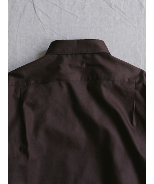 LIDNM（リドム）の「HICOUNT WASHER TWILL H/S（シャツ/ブラウス・メンズ・ベージュ/ブラウン・S/M/L）」の14枚目の写真