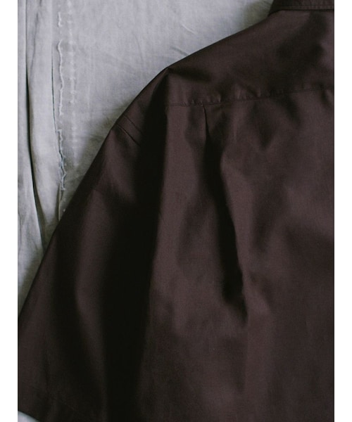 LIDNM（リドム）の「HICOUNT WASHER TWILL H/S（シャツ/ブラウス・メンズ・ベージュ/ブラウン・S/M/L）」の15枚目の写真