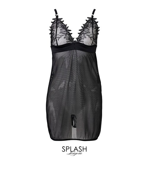 SPLASH(スプラシュ)の「SOLLEA chemise(その他アンダーウェア/インナー・レディース・ブラック・S/M/L)」の1枚目の写真