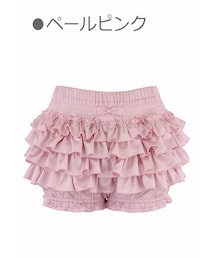 Bobon21 | バレエコア風ティアードかぼちゃパンツ-全2色-(スカート)