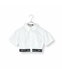 ZIDDY | 裾ゴムクロップドシャツ(130~160cm)(Tシャツ/カットソー)