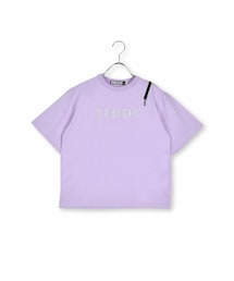 ZIDDY | ロゴラインストーン肩明きTシャツ(130~160cm)(Tシャツ/カットソー)