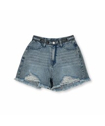 ZIDDY | ロゴウエストダメージデニムショートパンツ(130~160cm)(デニムパンツ)