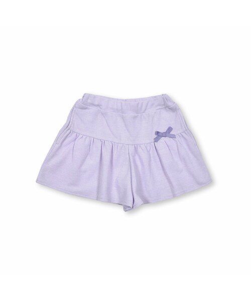 BeBe(ベベ)の「バーズアイフリルショートパンツ(90~150cm)(その他パンツ・キッズ・ブルー/パープル・110)」の2枚目の写真