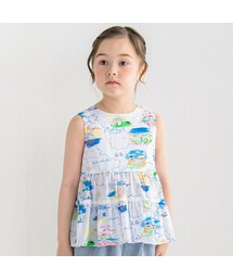 BeBe | サマークルーズプリントティアードブラウス(90~150cm)(シャツ/ブラウス)