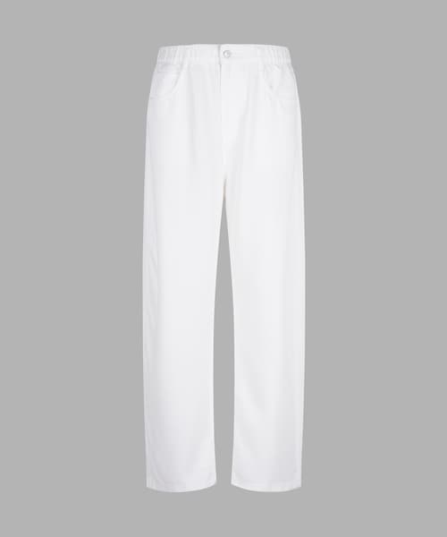 JNBY（ジェーエヌビーワイ）の「Relaxed Straight-leg Tencel Jeans（デニムパンツ・レディース・ブルー/グレー/ホワイト/ブラック・34/36/38/40）」の2枚目の写真