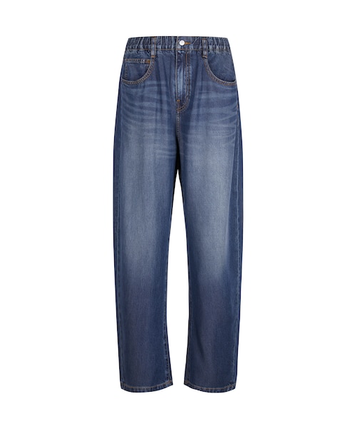 JNBY（ジェーエヌビーワイ）の「Relaxed Straight-leg Tencel Jeans（デニムパンツ・レディース・ブルー/グレー/ホワイト/ブラック・34/36/38/40）」の4枚目の写真