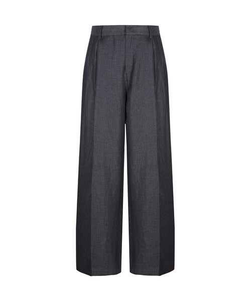 JNBY（ジェーエヌビーワイ）の「Laid-back Elegance Linen Trousers（その他パンツ・レディース・グリーン系/ベージュ/ブラック・36/38/40）」の2枚目の写真