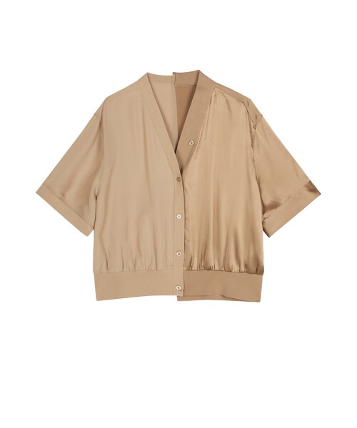 V-neck Splice Re-work Cardigan