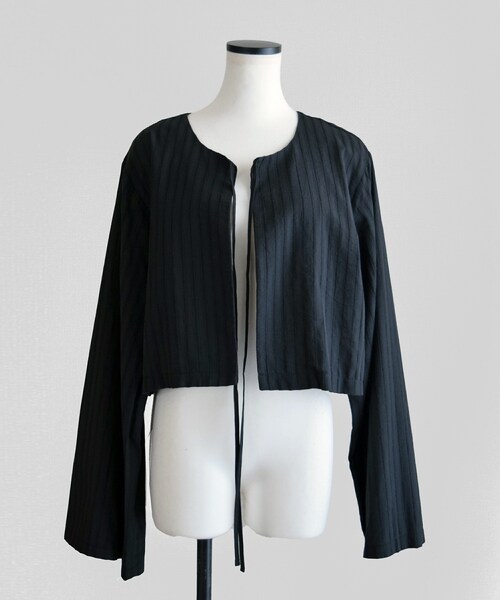 Marient（マリエント）の「メイショートシャツ（シャツ/ブラウス・レディース・ホワイト/ブラック・FREE）」の2枚目の写真