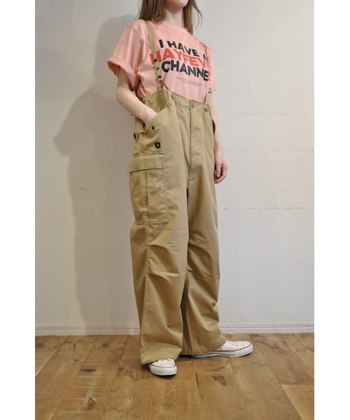 ベージュ カーゴパンツ 希少多機能ポケット blanc basque（ブランバスク）の「2ウェイビッグカーゴパンツ（カーゴ