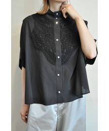 margaux | ドロップショルダーレースシャツ(シャツ/ブラウス)