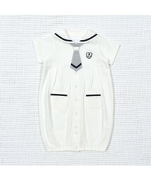 fillot de bebe reduction（フィヨデュベベルダクティオン）の「ハニカムニットマリン2WAYオール (50~75cm)（ロンパース・キッズ）」