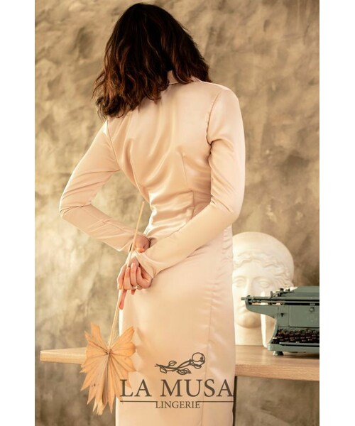 SPLASH(スプラシュ)の「Dress-Emilia(ドレス・レディース・ベージュ・XS/S/M/L)」の3枚目の写真