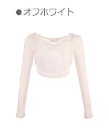 Bobon21 | 胸元デカリボンショートボレロ-全１色-(カーディガン/ボレロ)