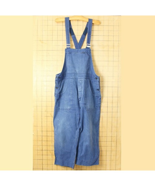 50s 60s フランス　オーバーオール サロペット 50s-60s FRENCH MILITARY OVERALLS by “SAVO LE CREUSOT