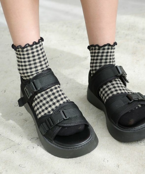 Crisp（クリスプ）の「チェックメロウソックス[c3k3431]（ソックス/靴下）」 WEAR