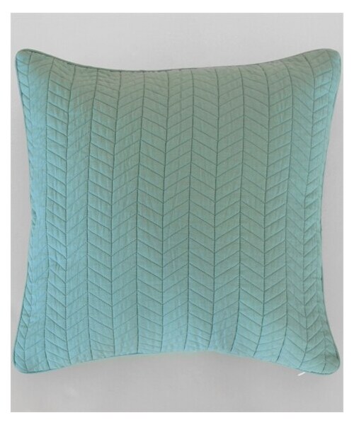 nissen（ニッセン）の「洗える！綿100％のクッションカバー（ローラン）（クッション/クッションカバー・メンズ・アイボリー系/ブルー系/グレー系/イエロー系・約45×45cm）」の2枚目の写真