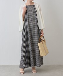 BEARDSLEY（ビアズリー）の「シアーチェックパネルワンピース（）」 - WEAR