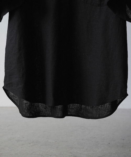 shiun（シウン）の「LINEN SKIPPER SHIRT（シャツ/ブラウス・メンズ・ブラック/ベージュ・XS/S/M）」の15枚目の写真