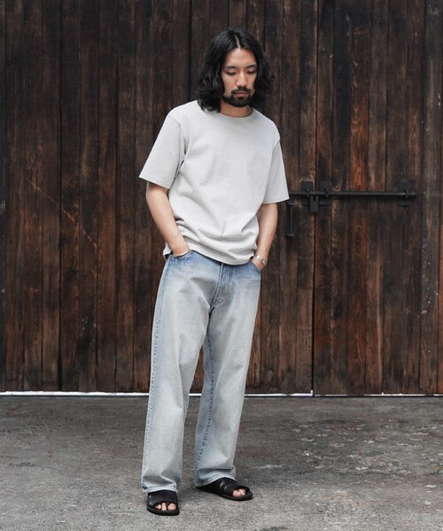 shiun(シウン)の「BASQUE S/S TEE(Tシャツ/カットソー・メンズ・ホワイト/ブラック・XS/S/M)」の3枚目の写真