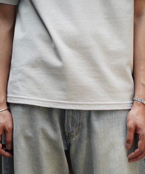 shiun(シウン)の「BASQUE S/S TEE(Tシャツ/カットソー・メンズ・ホワイト/ブラック・XS/S/M)」の9枚目の写真