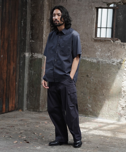 shiun(シウン)の「HICOUNT WASHER S/S SHIRT(シャツ/ブラウス・メンズ・ブルー/ブラック/ホワイト・XS/S/M)」の19枚目の写真