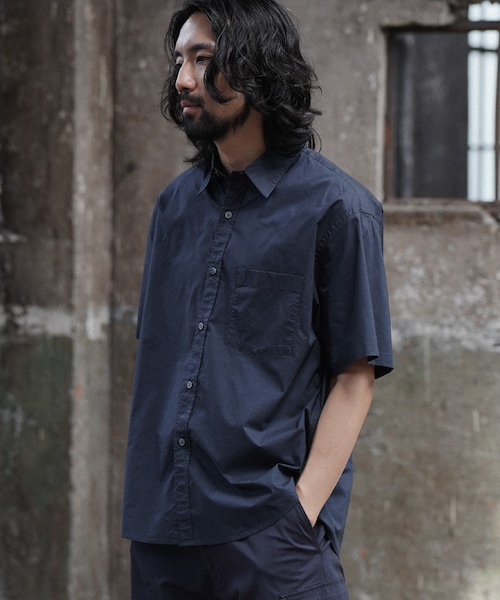 shiun(シウン)の「HICOUNT WASHER S/S SHIRT(シャツ/ブラウス・メンズ・ブルー/ブラック/ホワイト・XS/S/M)」の20枚目の写真