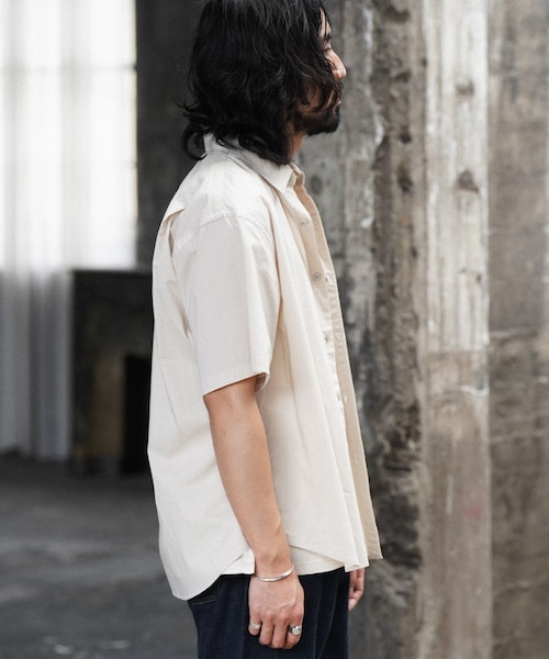 shiun(シウン)の「HICOUNT WASHER S/S SHIRT(シャツ/ブラウス・メンズ・ブルー/ブラック/ホワイト・XS/S/M)」の6枚目の写真