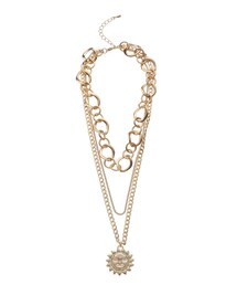 EVRIS | オーバーラップサニーモチーフネックレス(ネックレス)