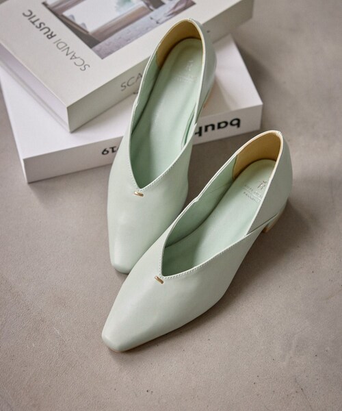 ROPE' PICNIC（ロペピクニック）の「Vカットソフトバブーシュ（パンプス・レディース・ブラック/グリーン系/クリーム/シルバー・23.0/23.5/24.0/24.5）」の21枚目の写真