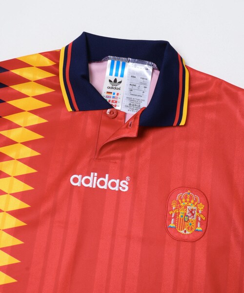URBAN RESEARCH（アーバンリサーチ）の「adidas　サッカースペイン代表 ホーム ユニフォーム 1994（Tシャツ/カットソー・メンズ・レッド・M/L/XL）」の7枚目の写真