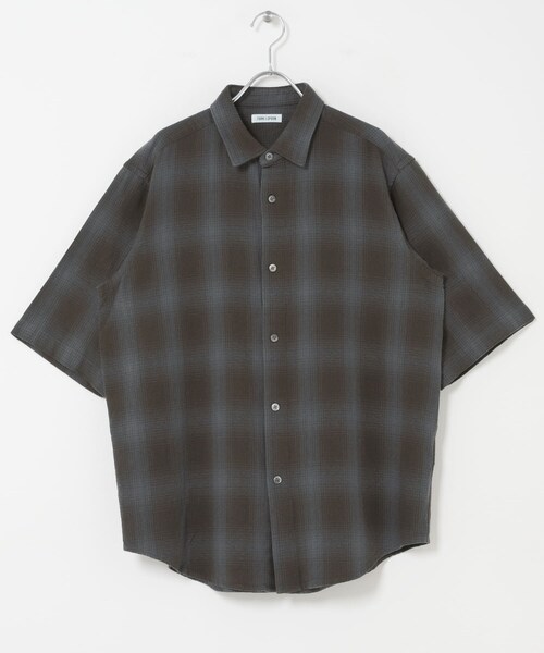URBAN RESEARCH DOORS(アーバンリサーチドアーズ)の「FORK&SPOON オンブレチェックショートスリーブシャツ(シャツ/ブラウス・メンズ・BLU×BRN/BEG×KHK・4/5)」の11枚目の写真