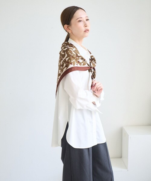 ROPE' PICNIC（ロペピクニック）の「90×90 アソートビンテージライクパターンスカーフ（バンダナ/スカーフ・レディース・ブラック系/ブルー系/ワイン・F）」の12枚目の写真