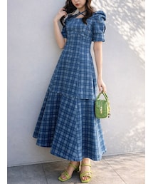 dazzlin | 【再生産分】2WAYスイッチングステッチワンピース(ワンピース)