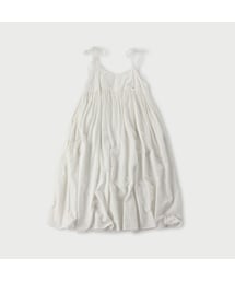 メルめる 45R インドカディのプリーツフリルMキャミ 45rpm 45R（フォーティファイブアール）の「藍ダンガリーインドカディ