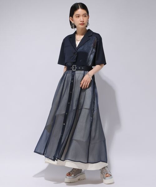 HARE ジャケットシアーライクワンピース HARE（ハレ）の「ジャケットライクシアーワンピース(HARE